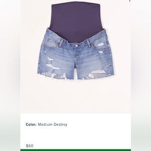 Abercrombie maternity shorts